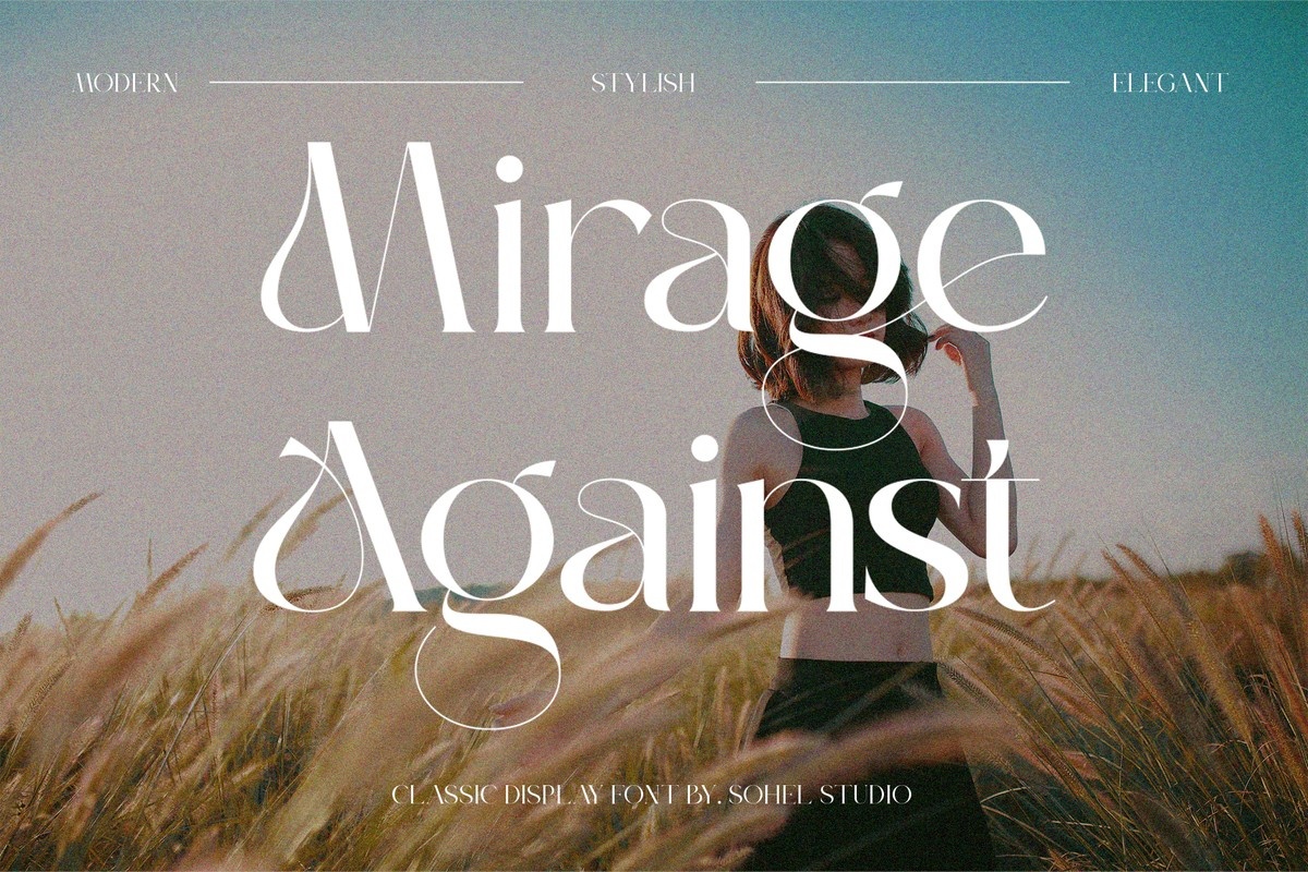 Schriftart Mirage Against