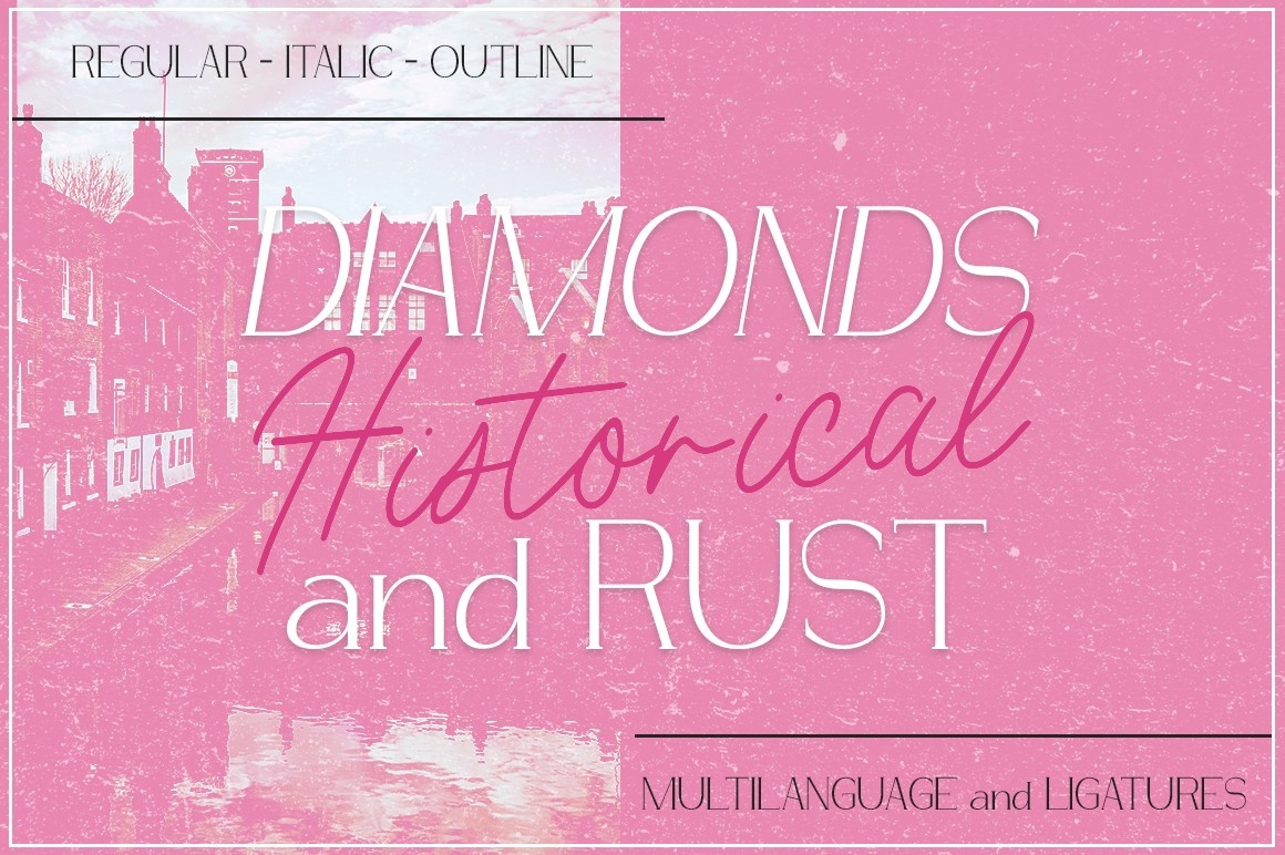 Schriftart Diamonds and Rust Historical