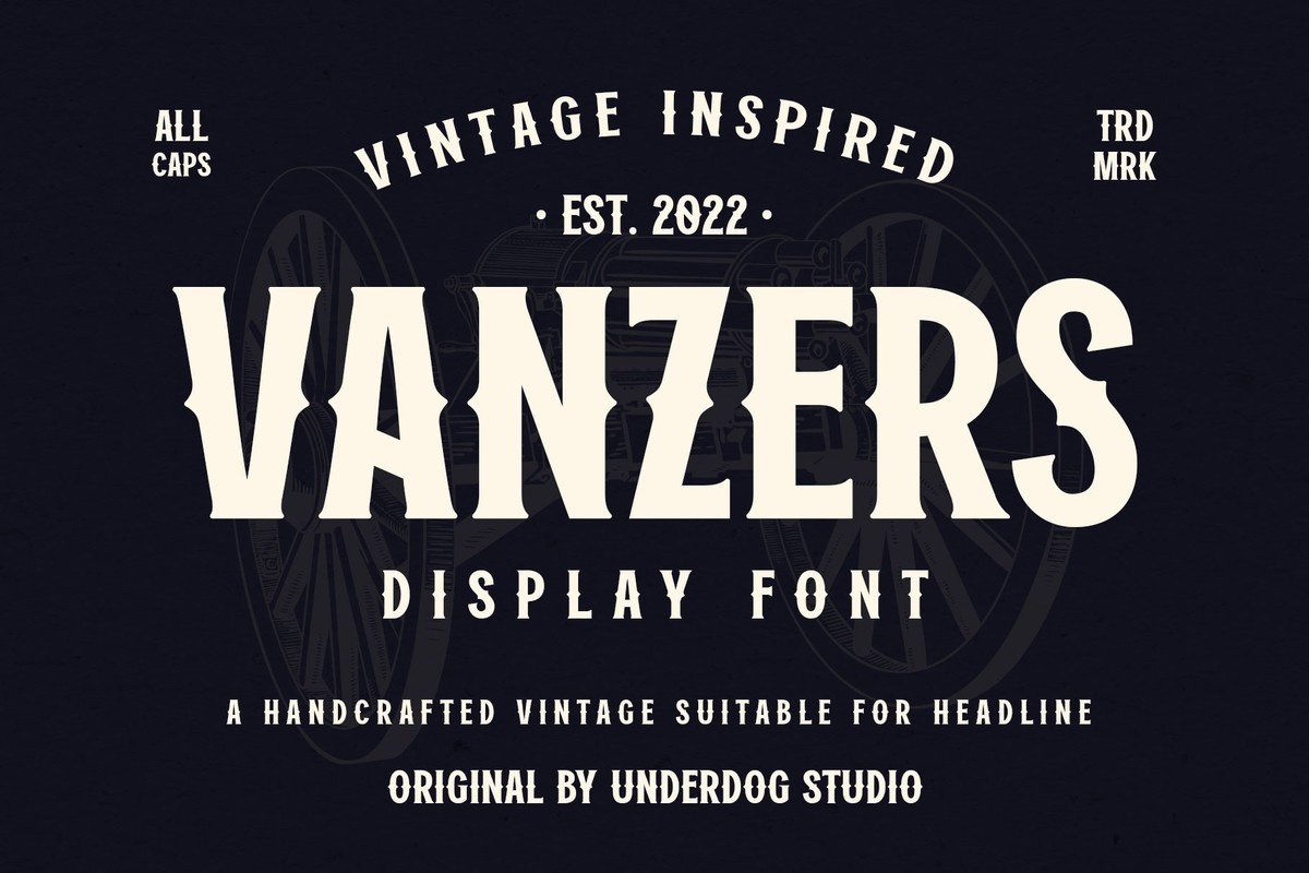 Schriftart Vanzers