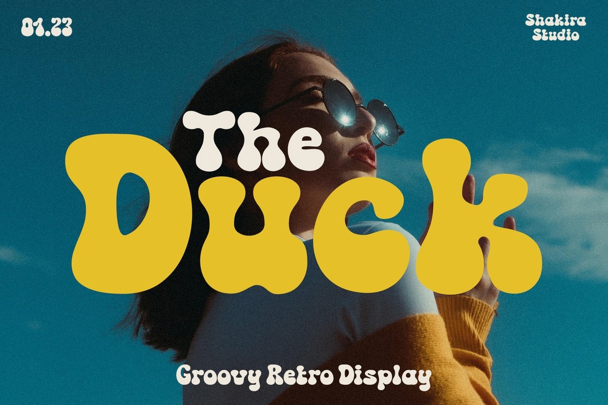Schriftart The Duck