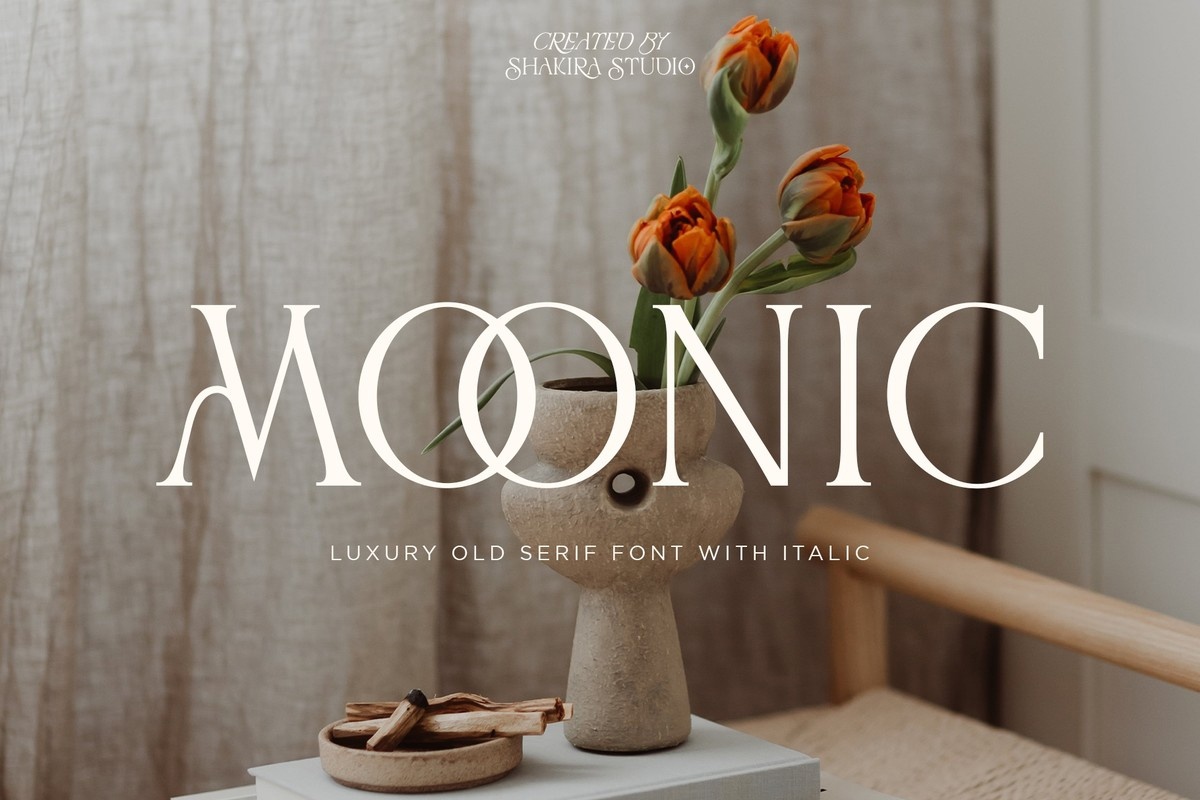 Schriftart Moonic