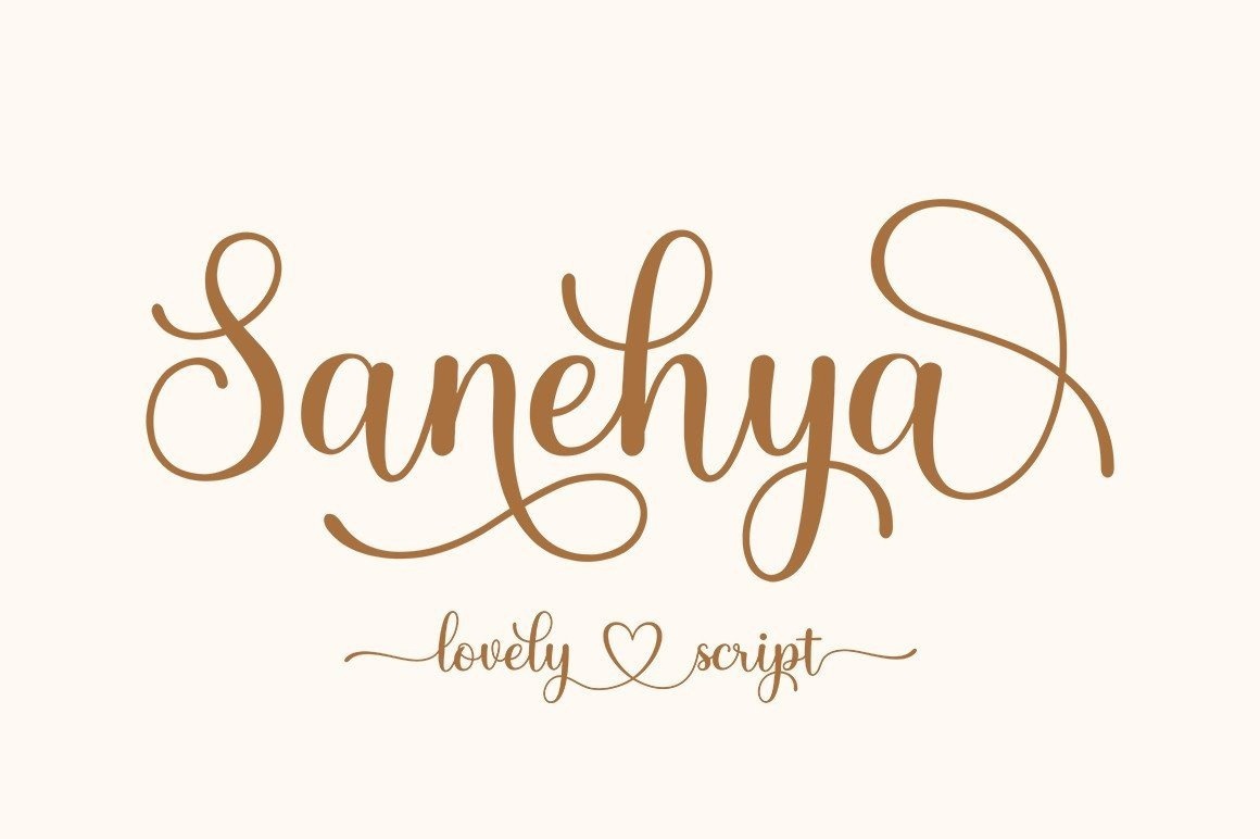 Schriftart Sanehya