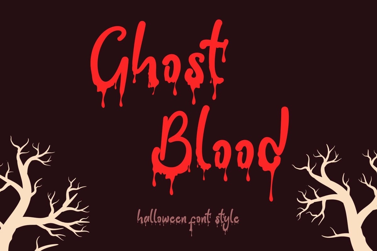 Schriftart Ghost Blood
