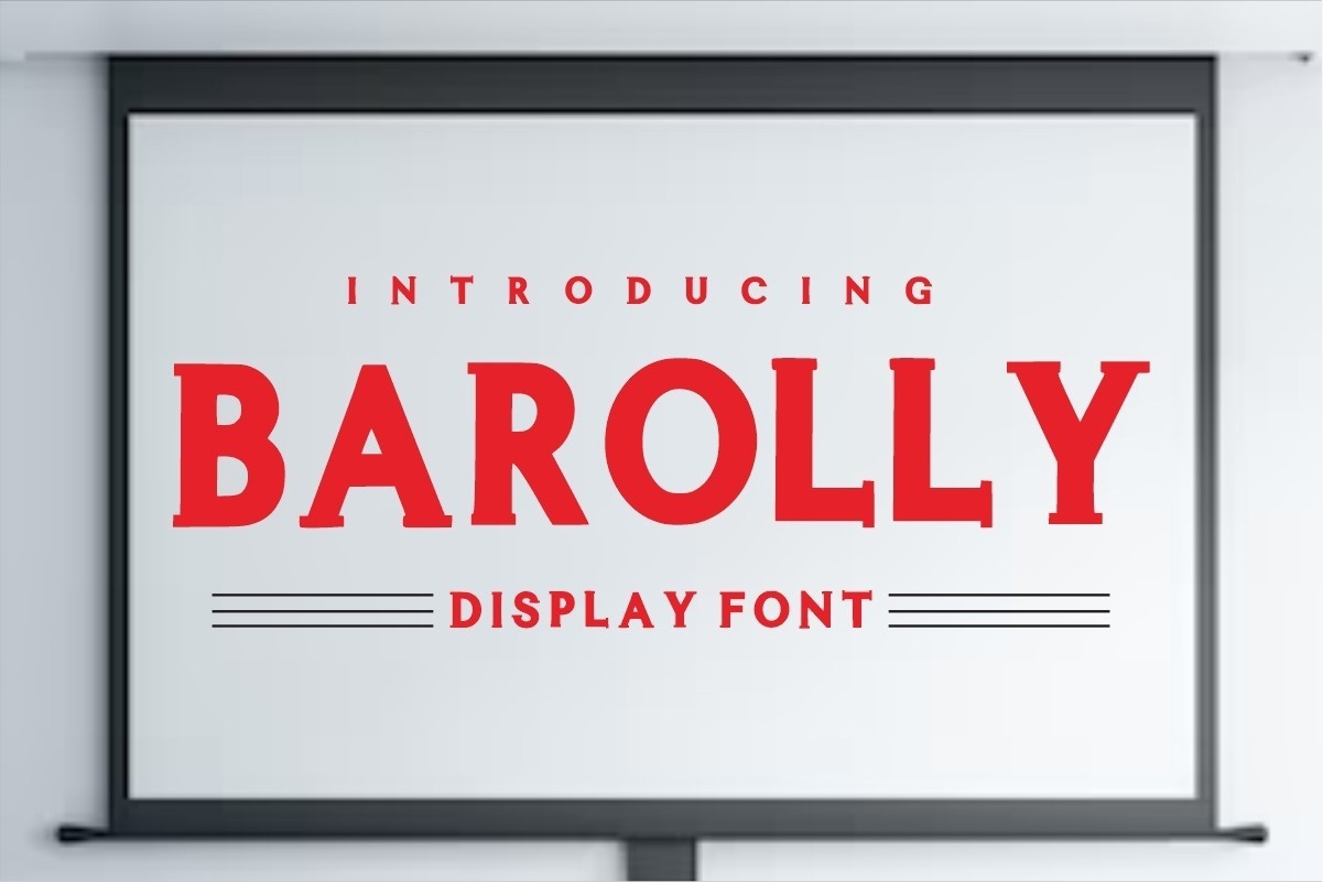 Schriftart Barolly