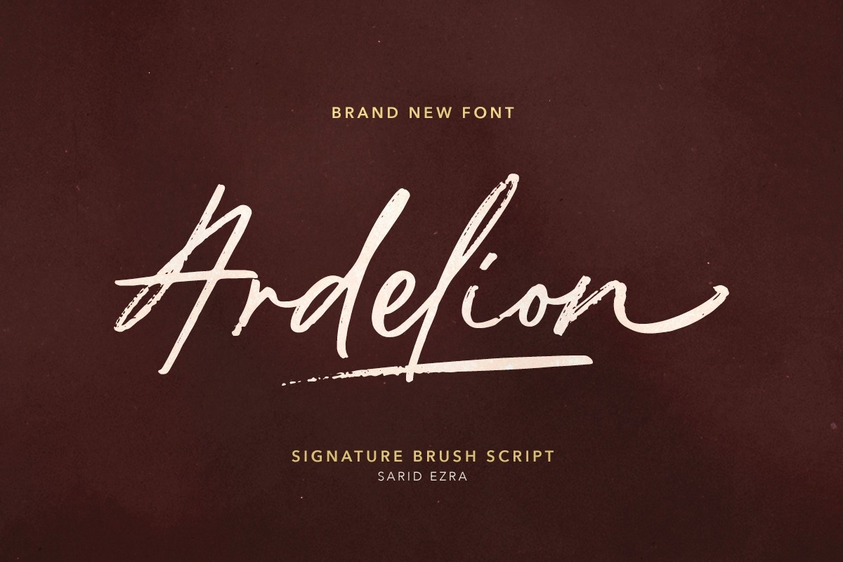 Schriftart Ardelion