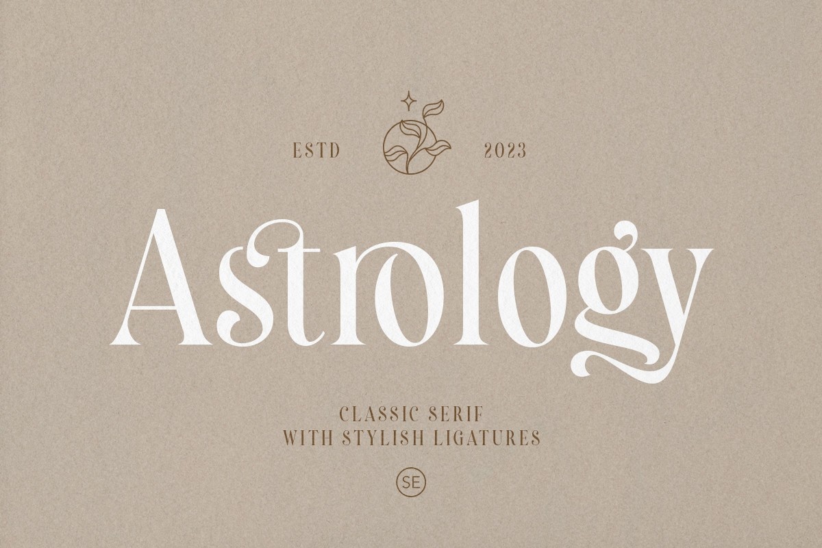 Schriftart Astrology