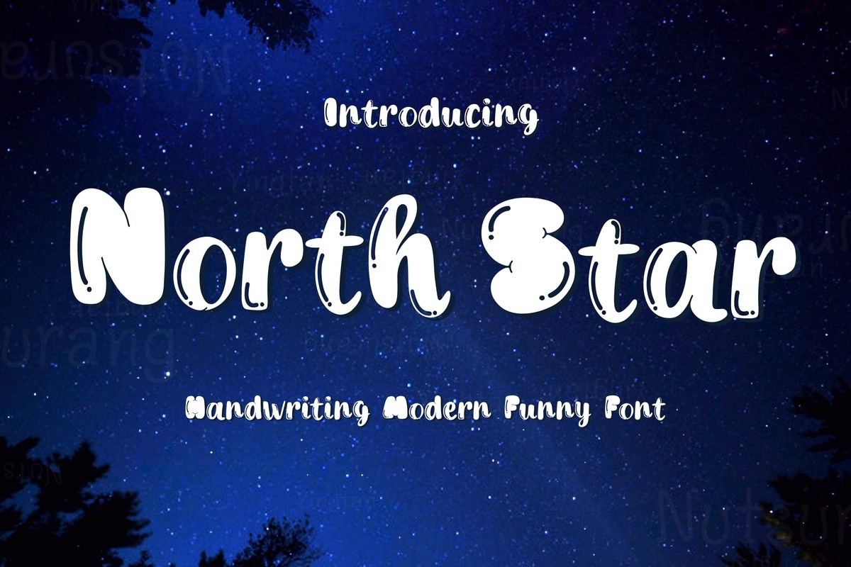 Schriftart North Star