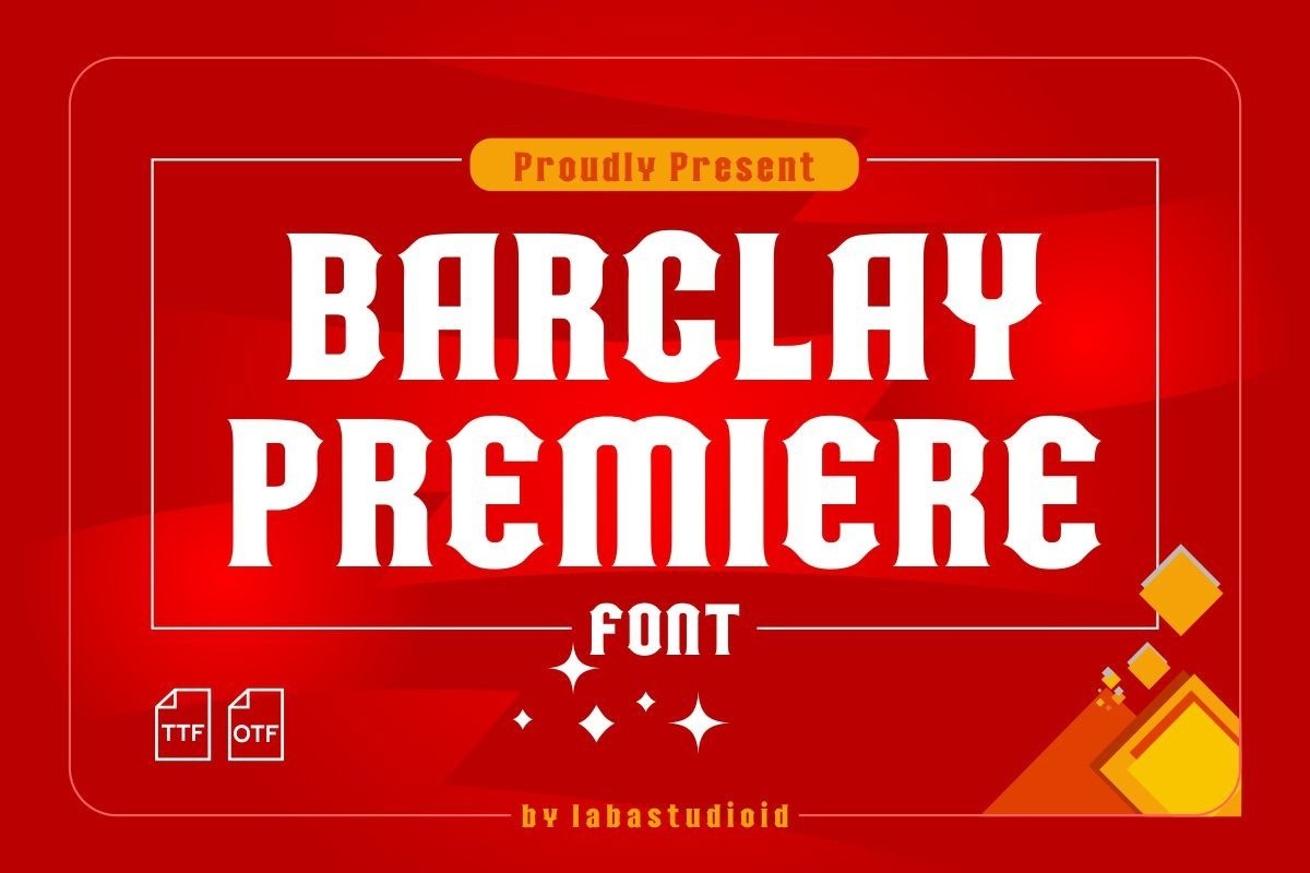 Schriftart Barclay Premiere