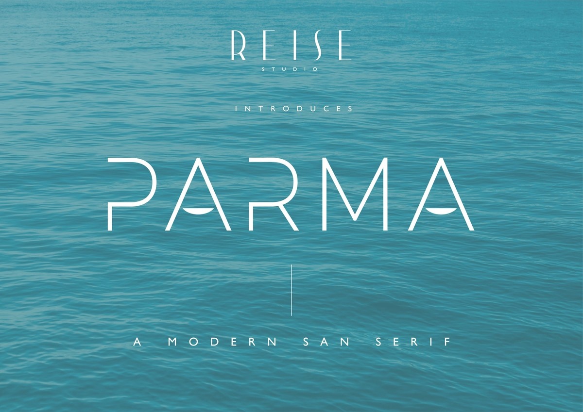 Schriftart Parma