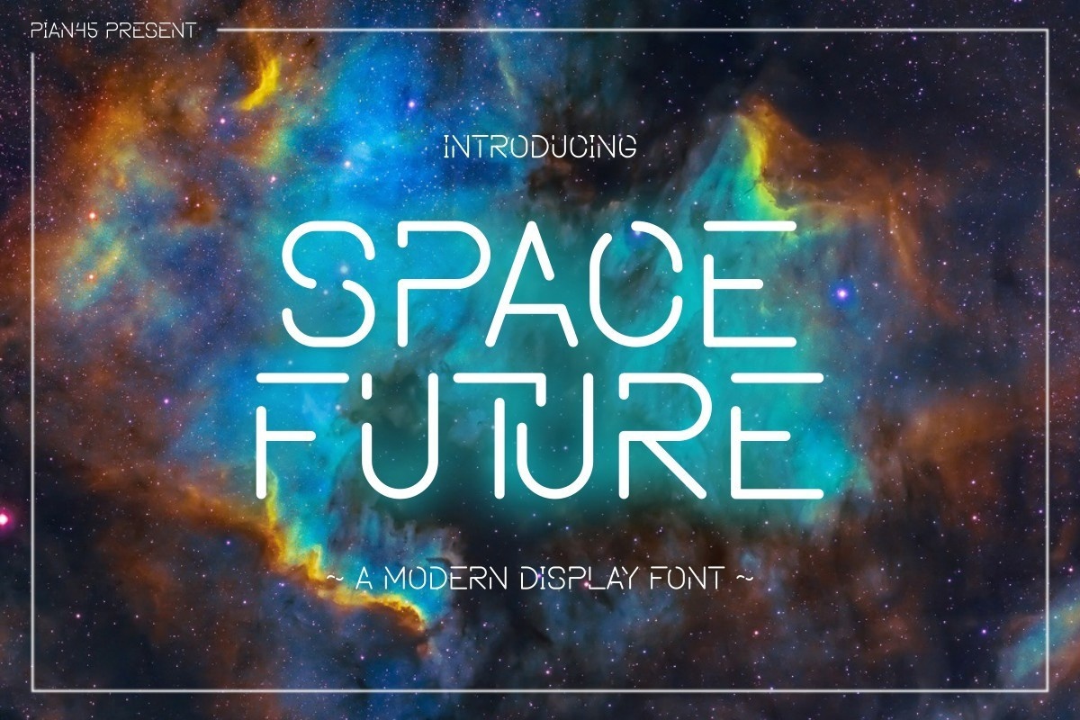 Schriftart Space Future