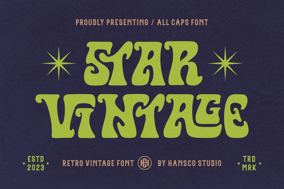 Schriftart Star Vintage
