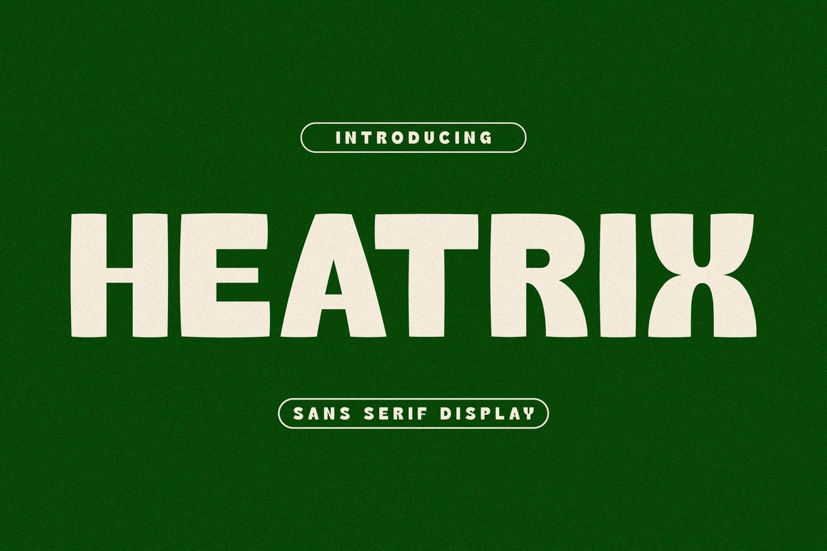 Schriftart Heatrix