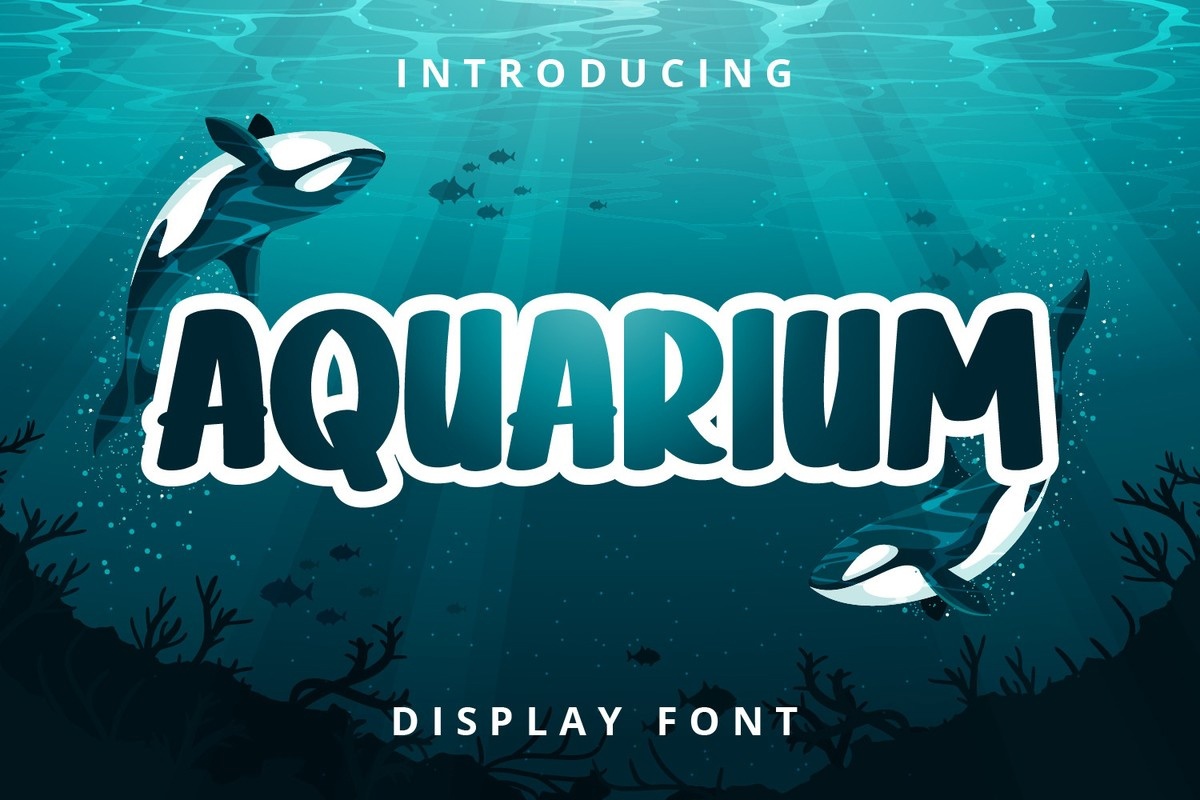 Schriftart Aquarium