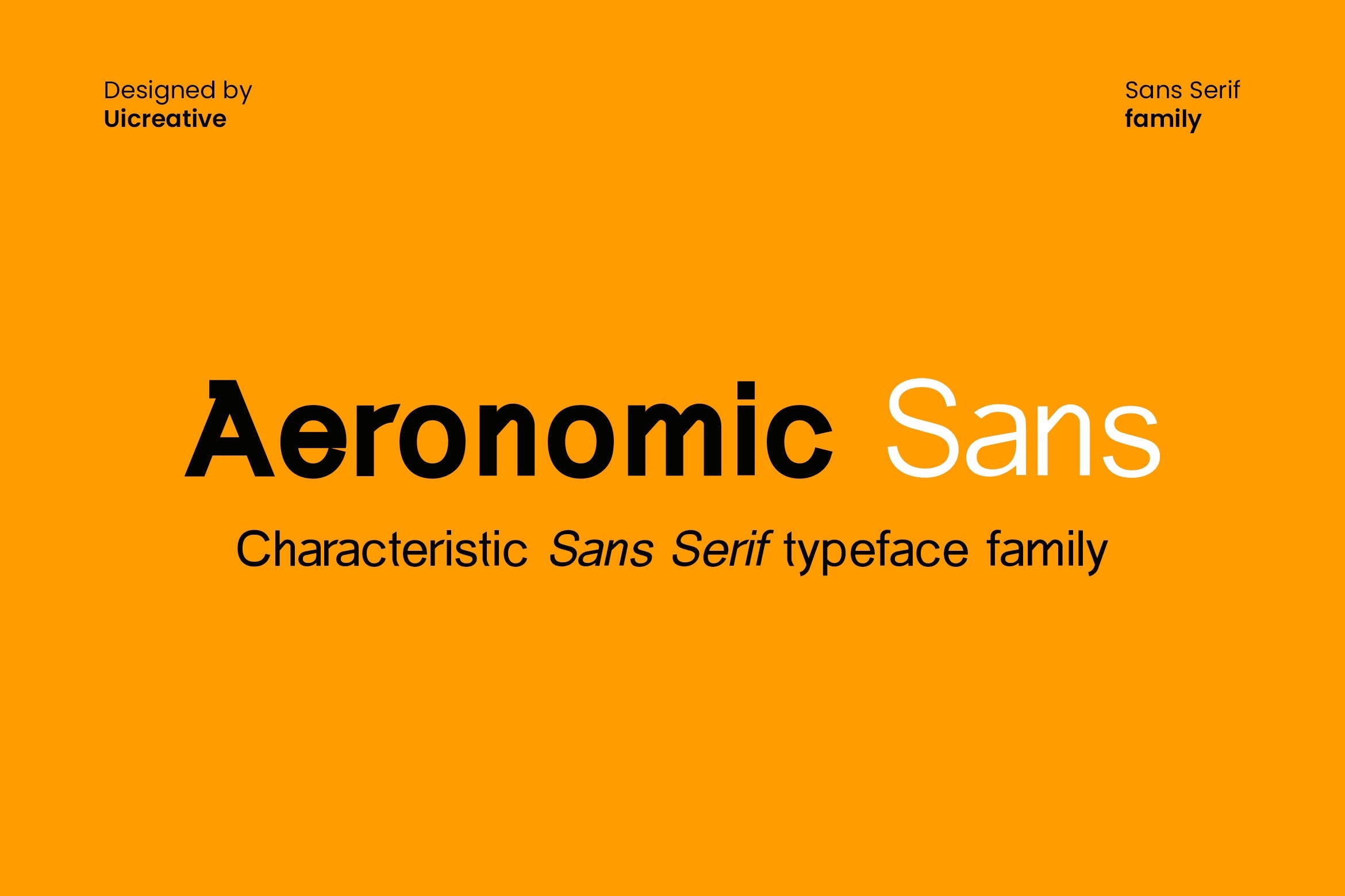 Schriftart Aeronomic Sans