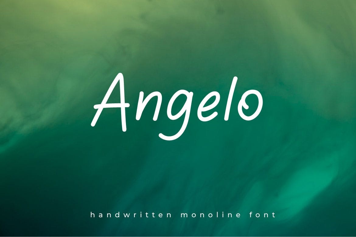 Schriftart Angelo