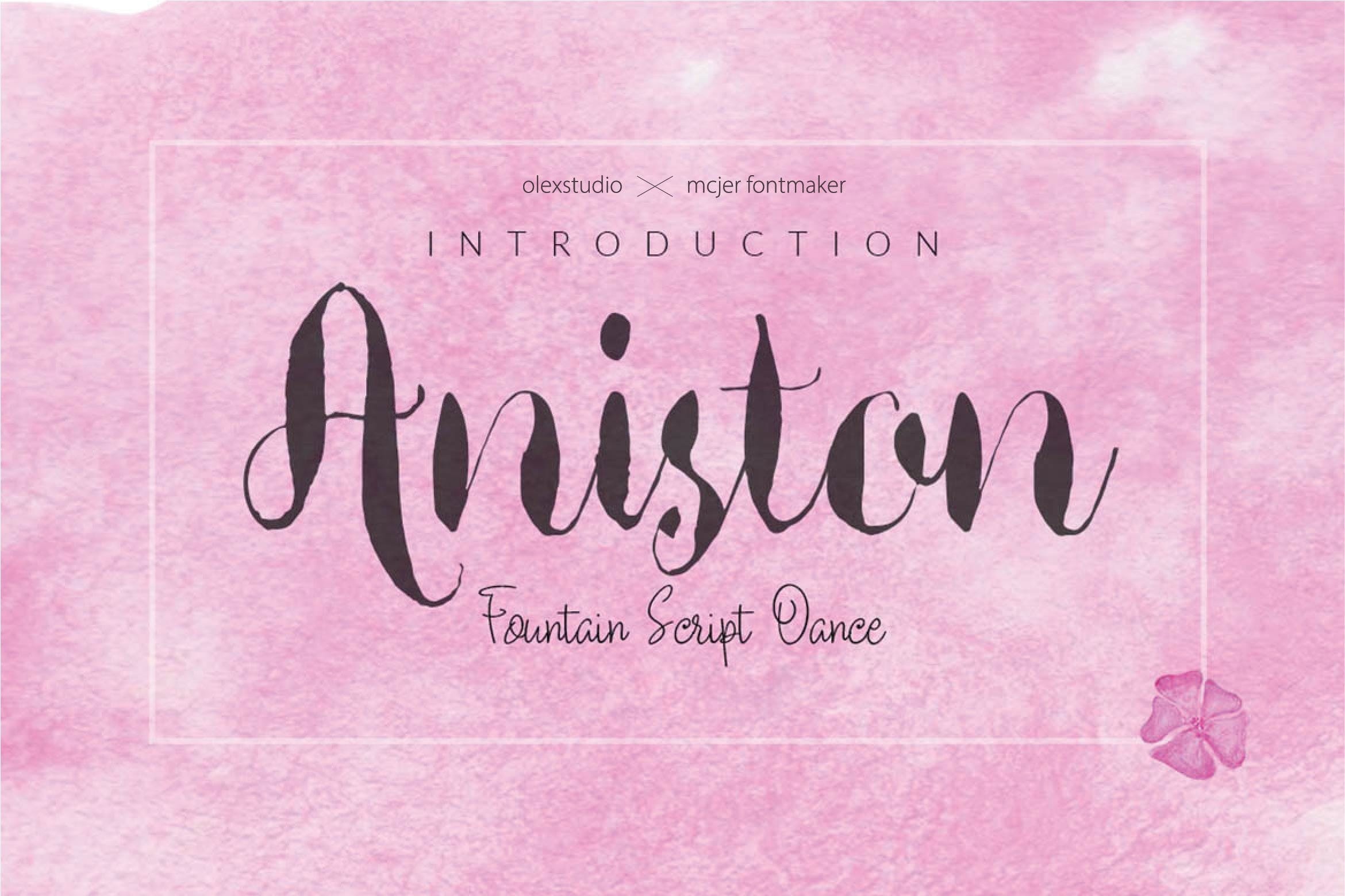 Schriftart Aniston