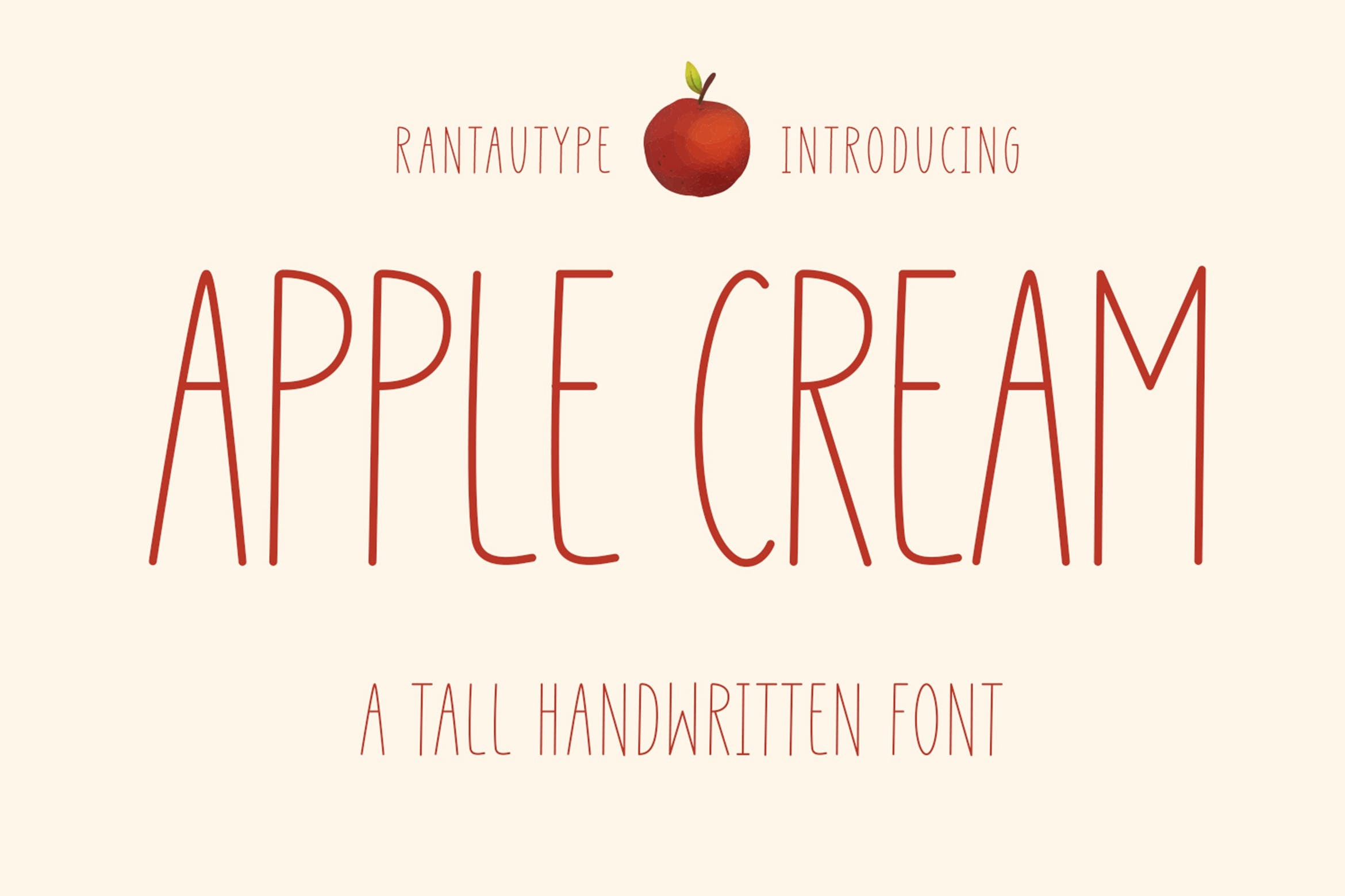 Schriftart Apple Cream