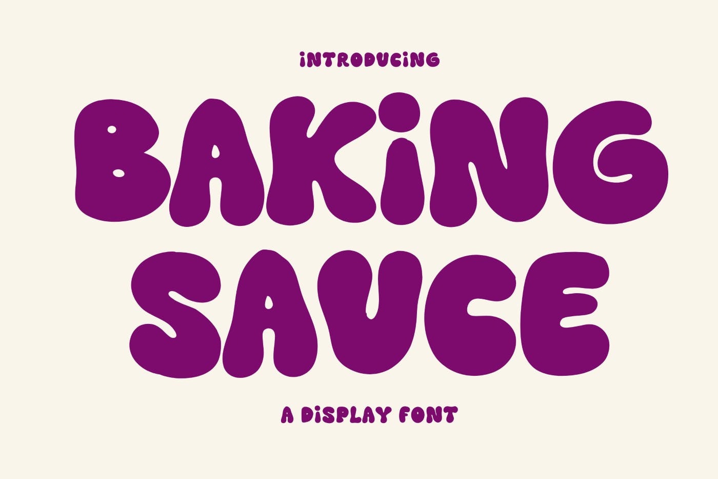 Schriftart Baking Sauce