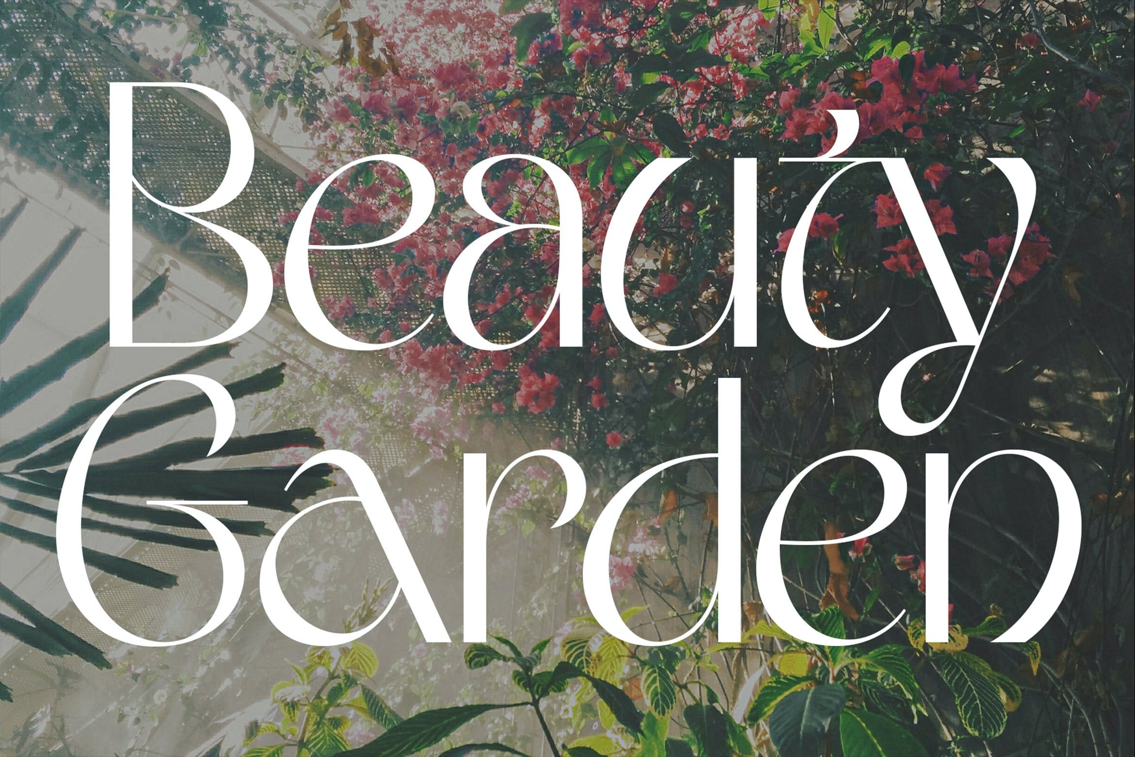 Schriftart Beauty Garden