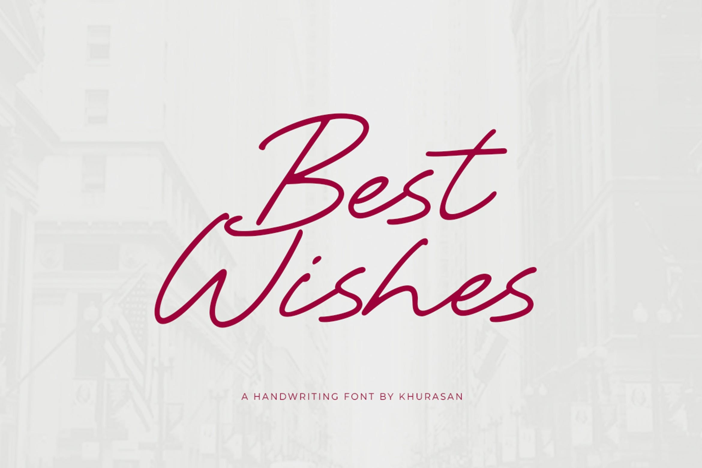 Schriftart Best Wishes
