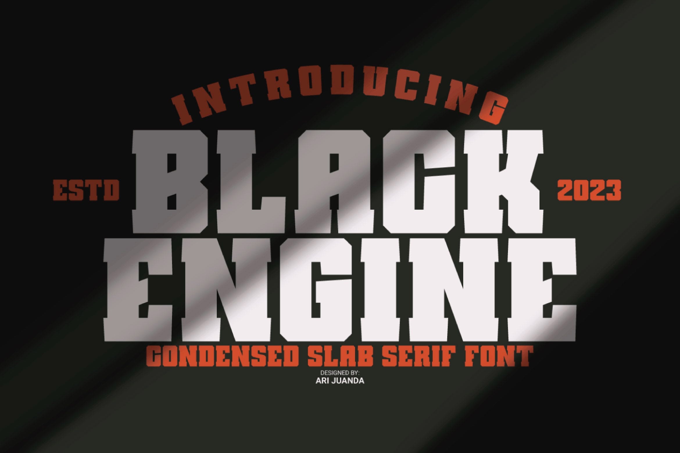 Schriftart Black Engine