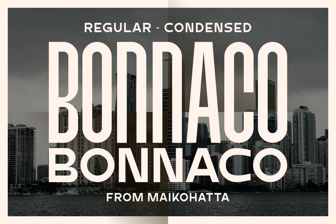 Schriftart Bonnaco