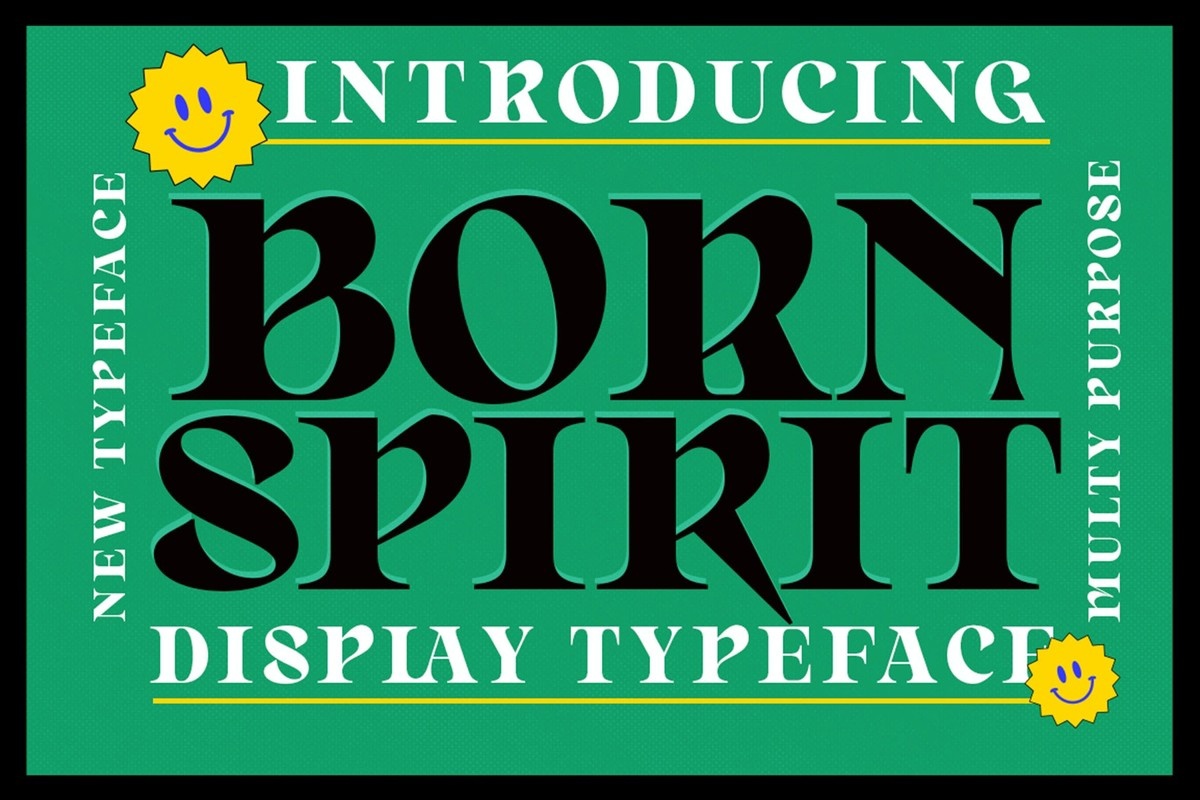 Schriftart Born Spirit
