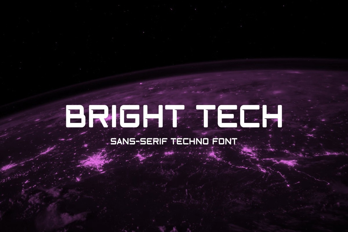 Schriftart Bright Tech