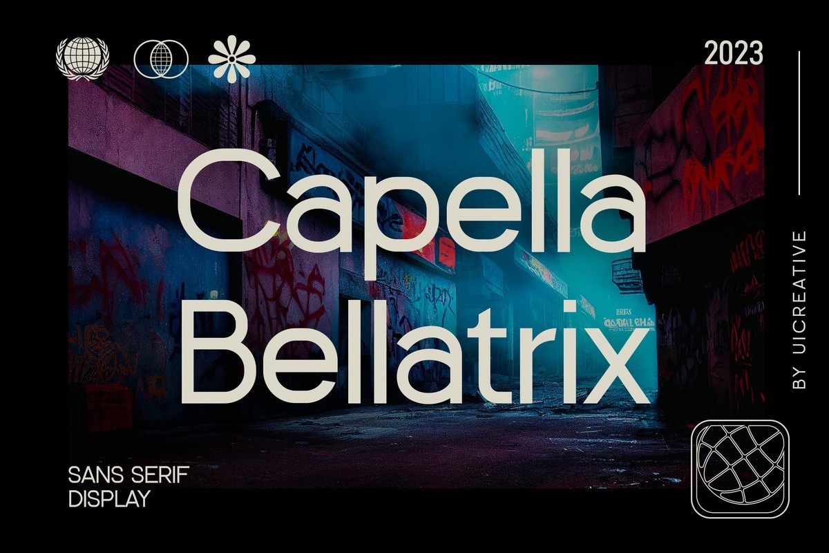 Schriftart Capella Bellatrix