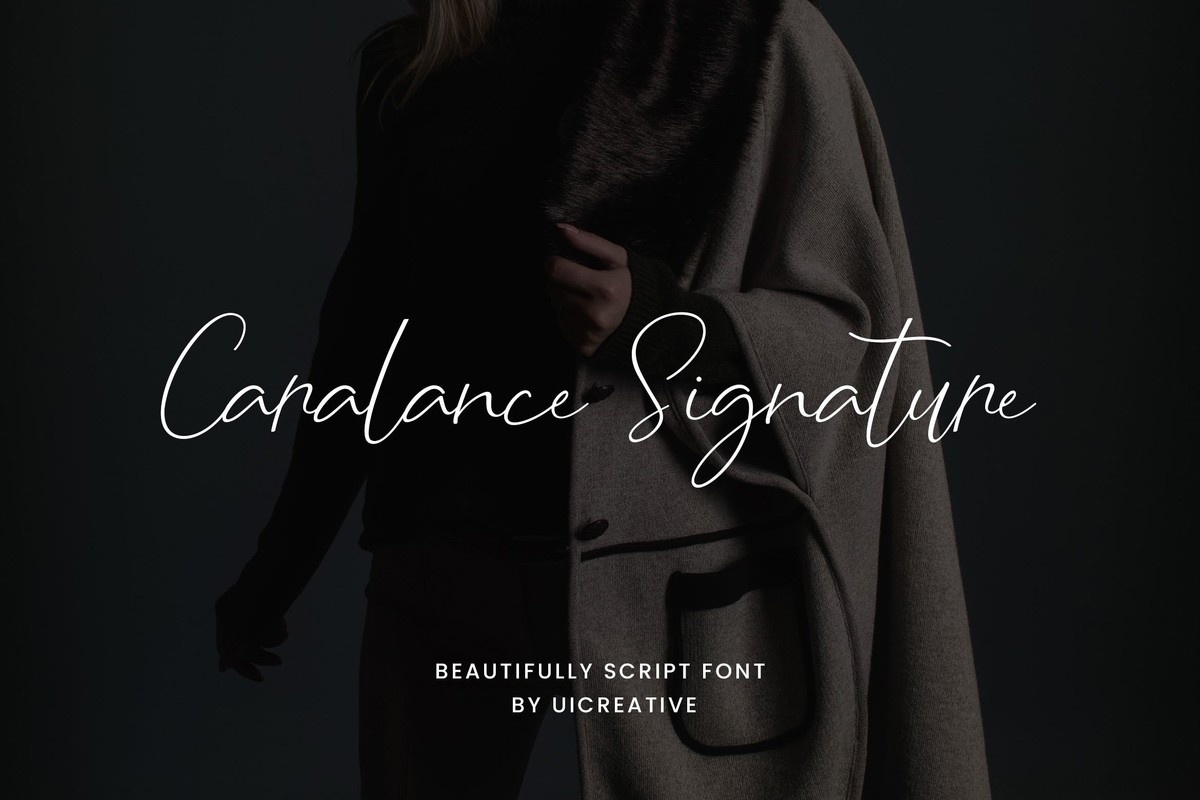 Schriftart Caralance Signature