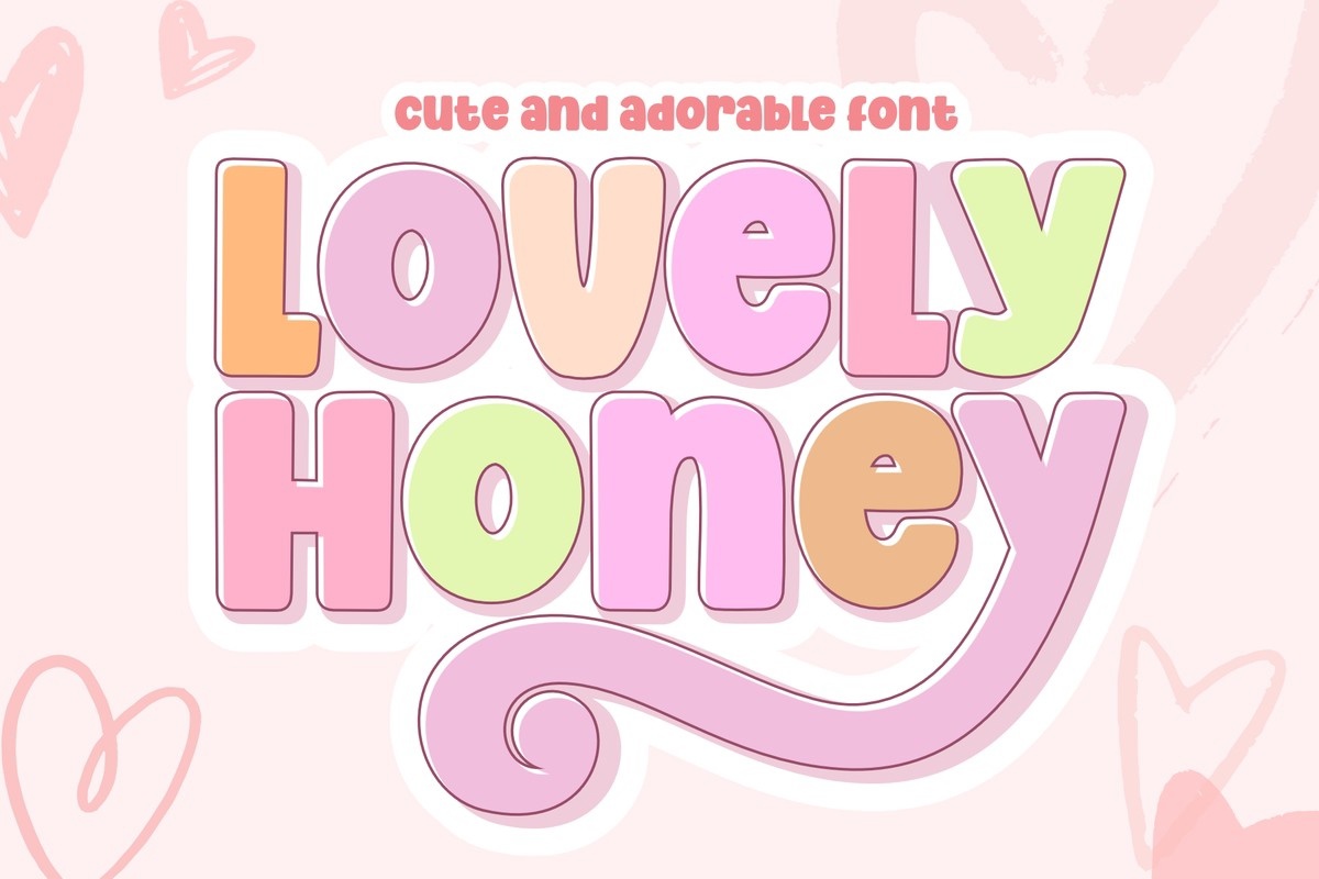 Schriftart Lovely Honey