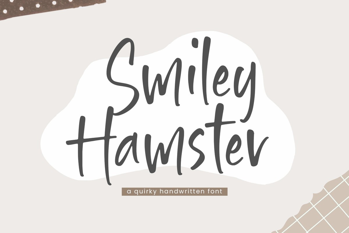 Schriftart Smiley Hamster