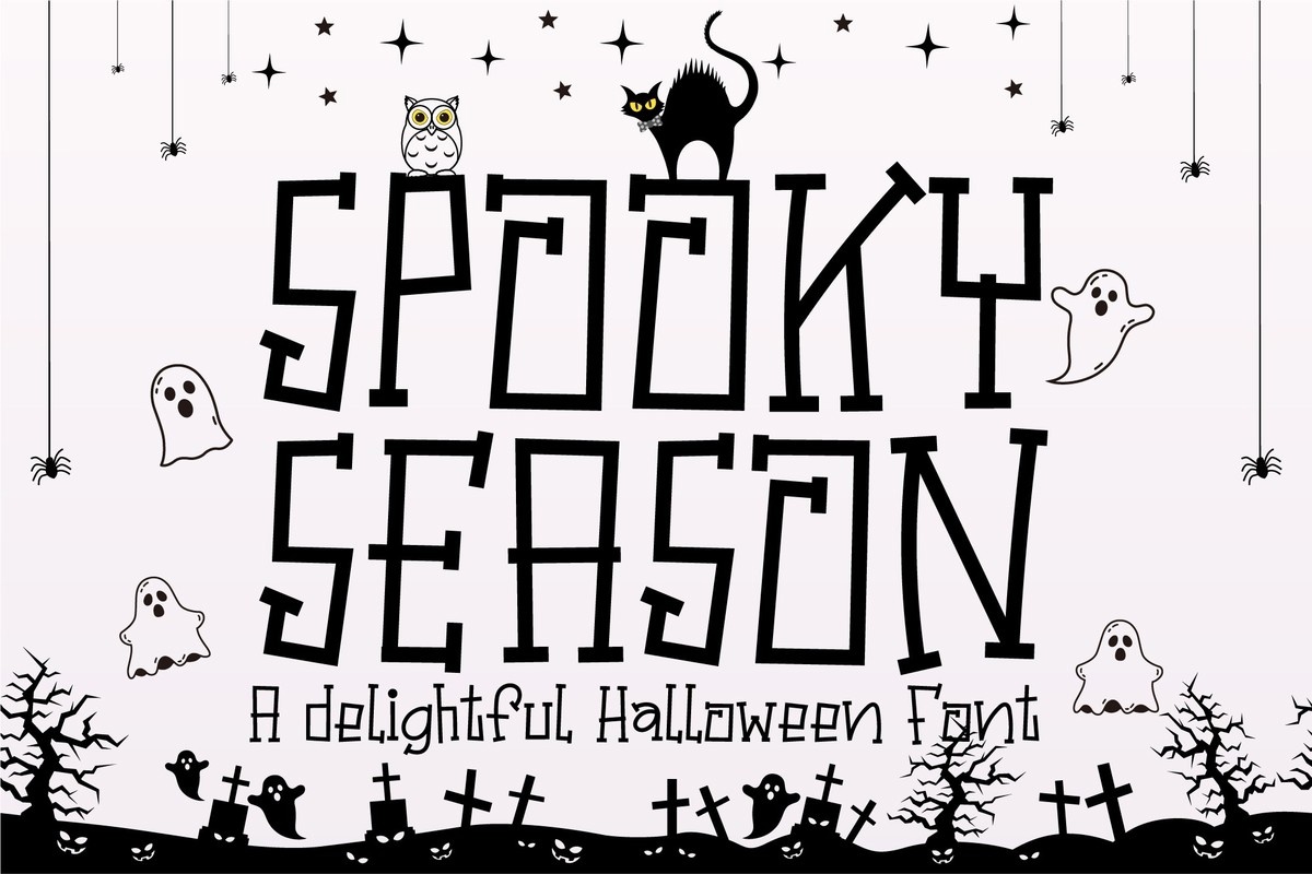 Schriftart Spooky Season