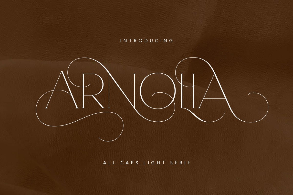 Schriftart Arnolia