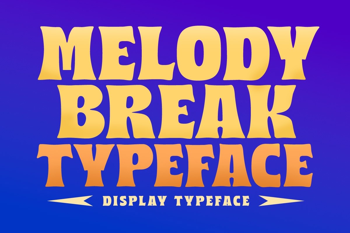 Schriftart Melody Break