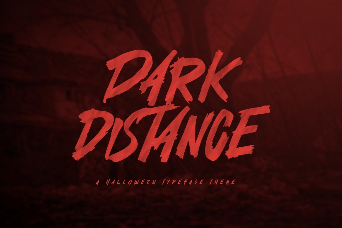 Schriftart Dark Distance