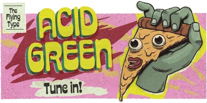 Schriftart Acid Green