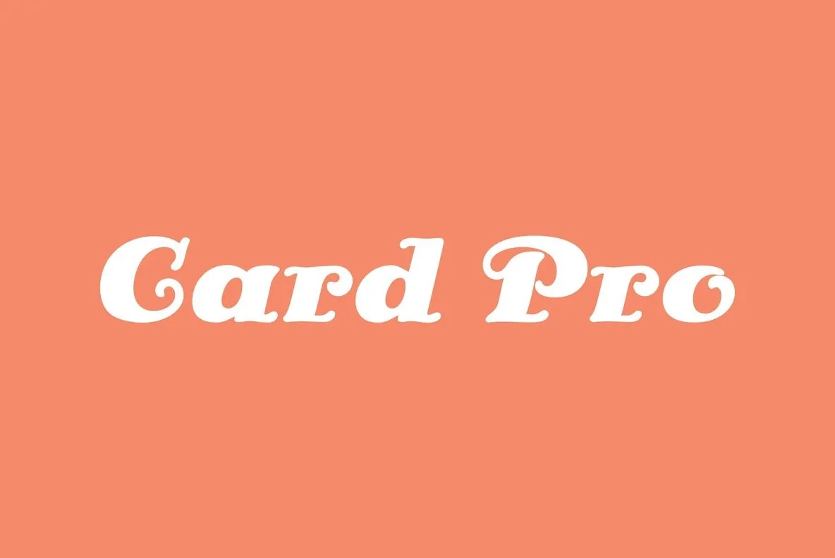 Schriftart Card Pro