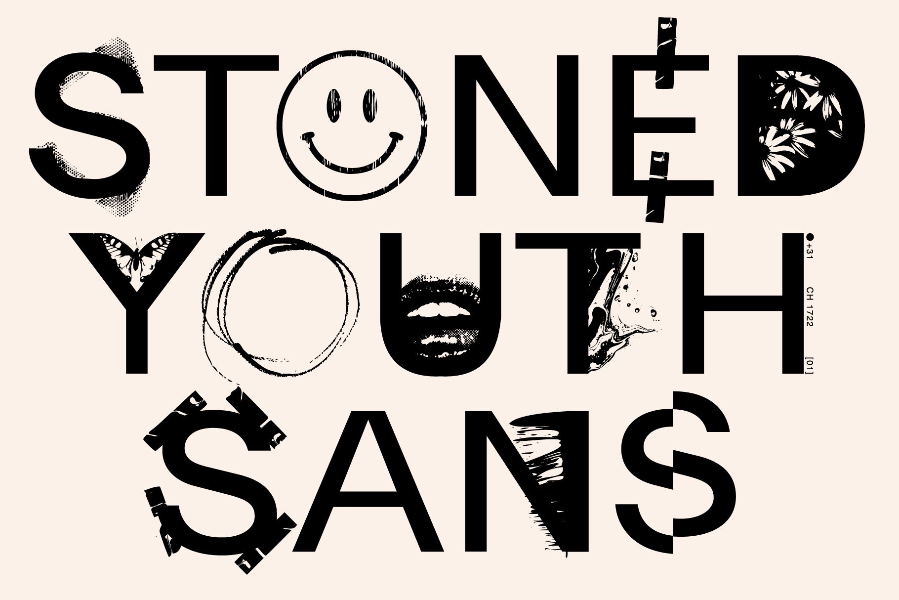 Schriftart STONED YOUTH