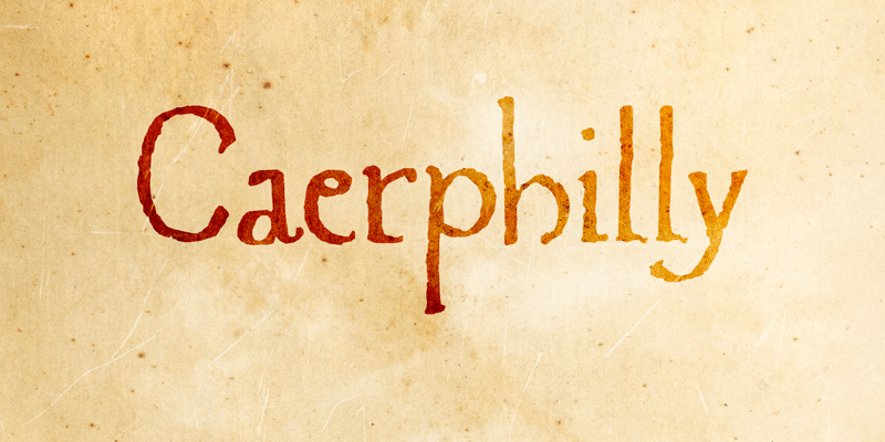 Schriftart Caerphilly