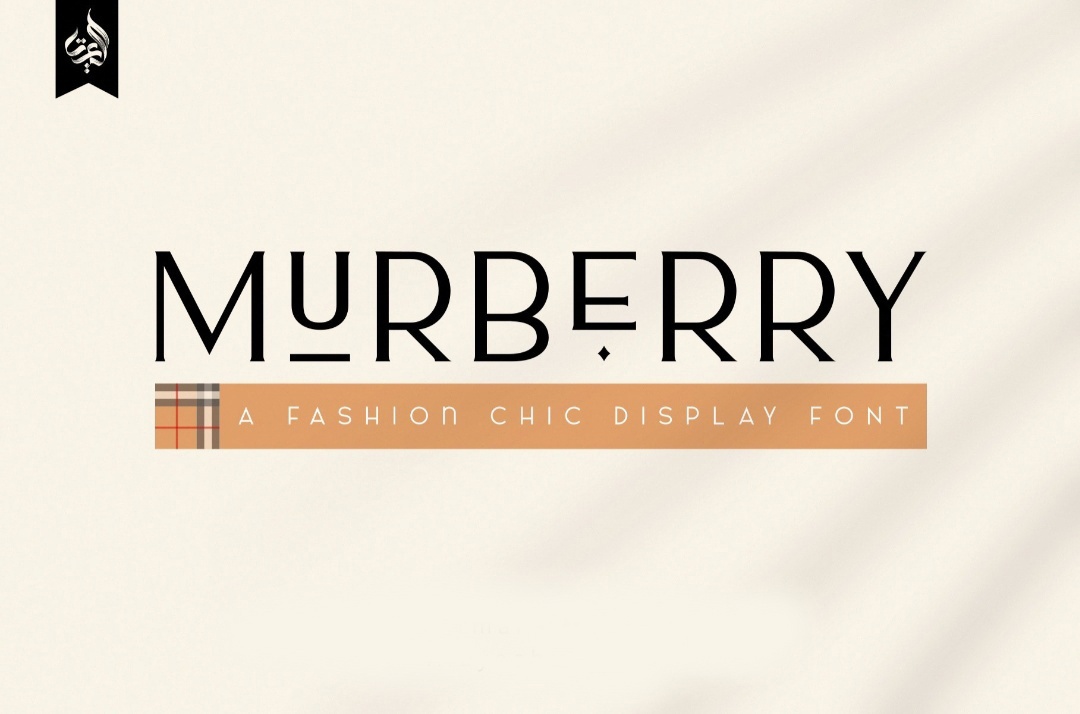 Schriftart Murberry