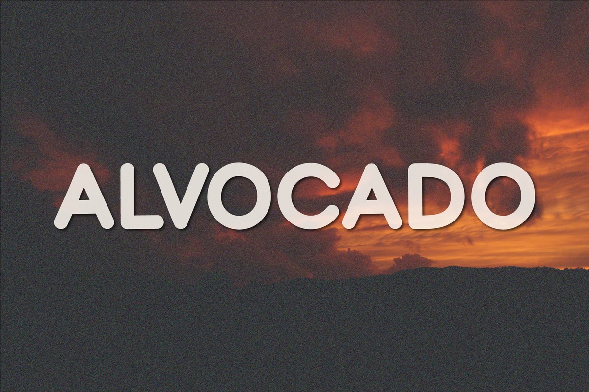 Schriftart Alvocado