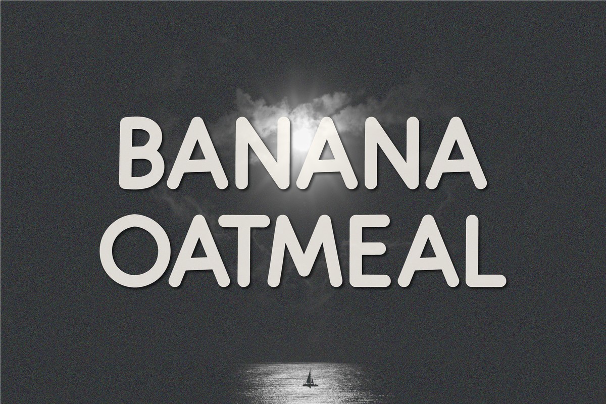 Schriftart Banana Oatmeal