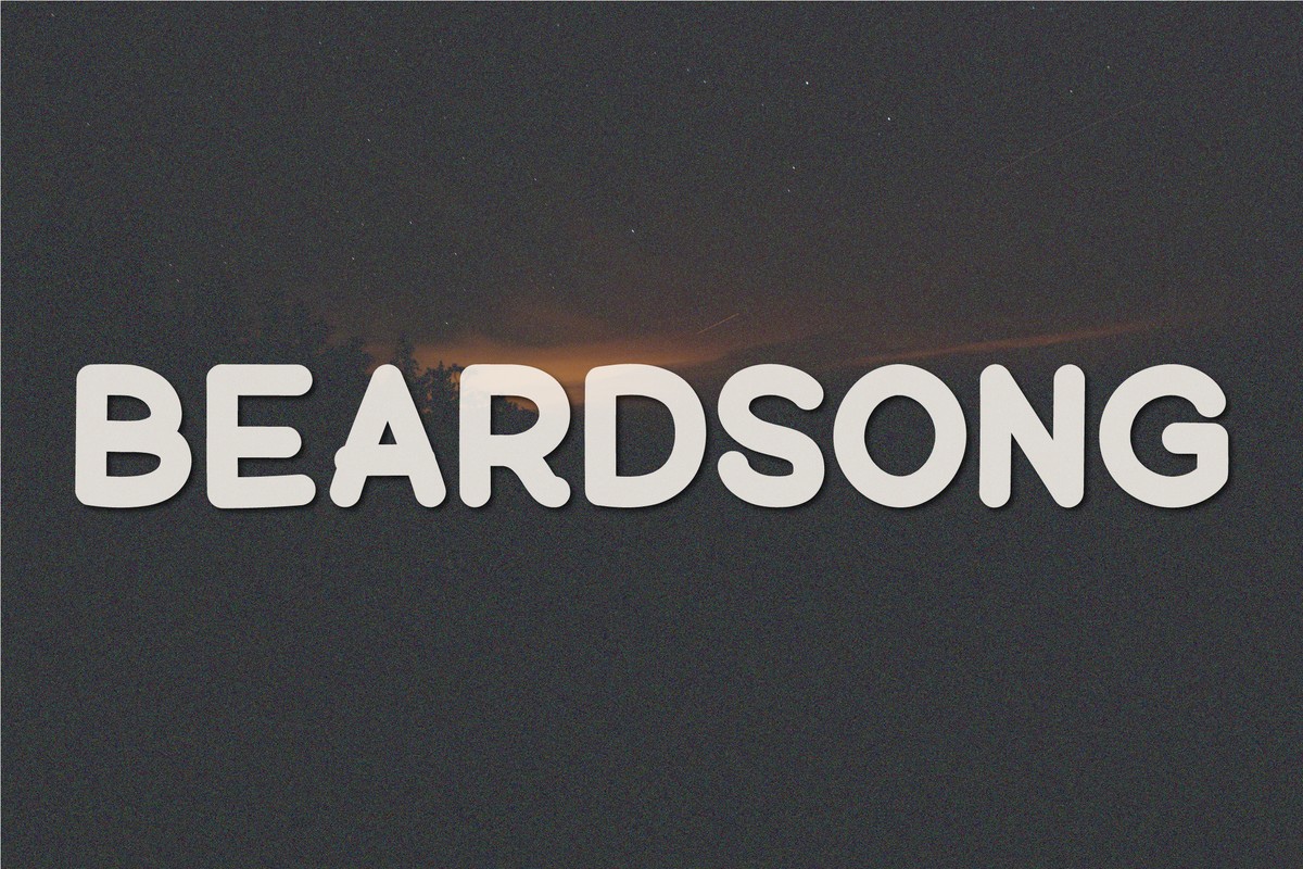 Schriftart Beardsong