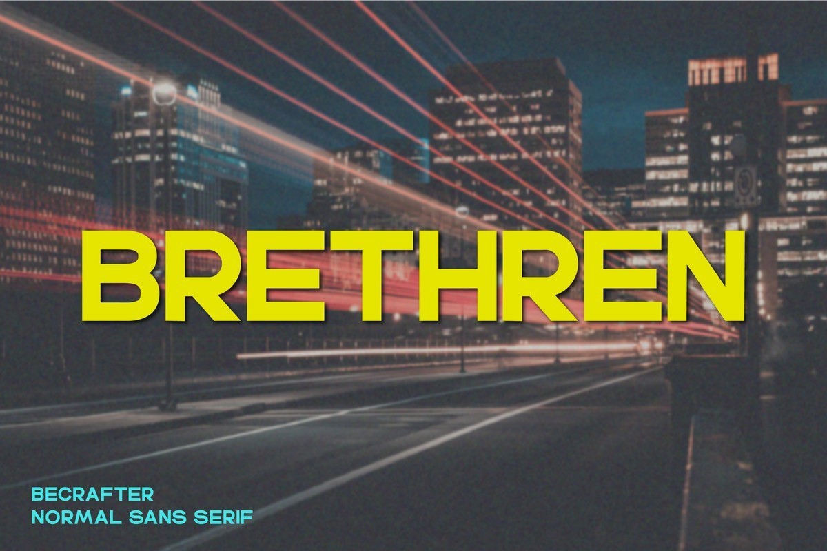 Schriftart Brethren