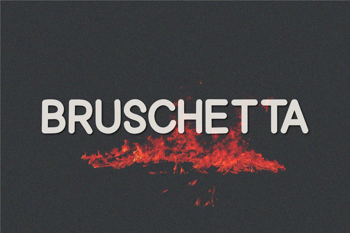 Schriftart Bruschetta