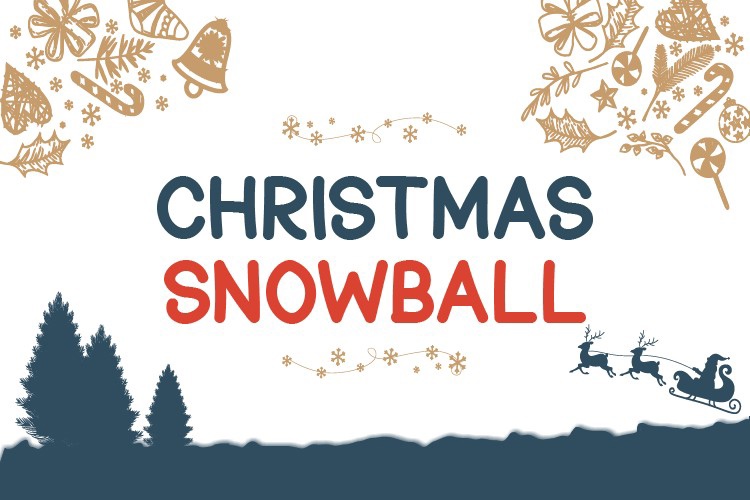 Schriftart Christmas Snowball