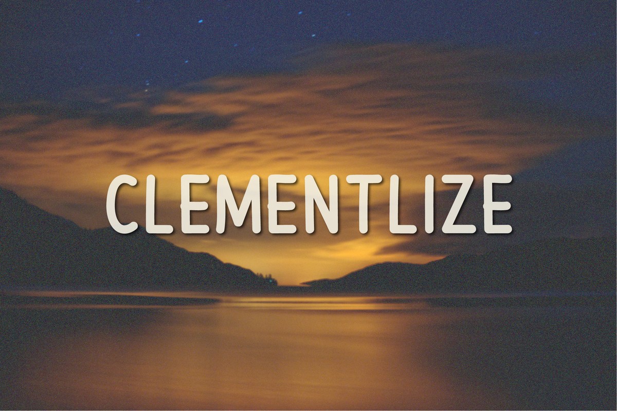 Schriftart Clementlize