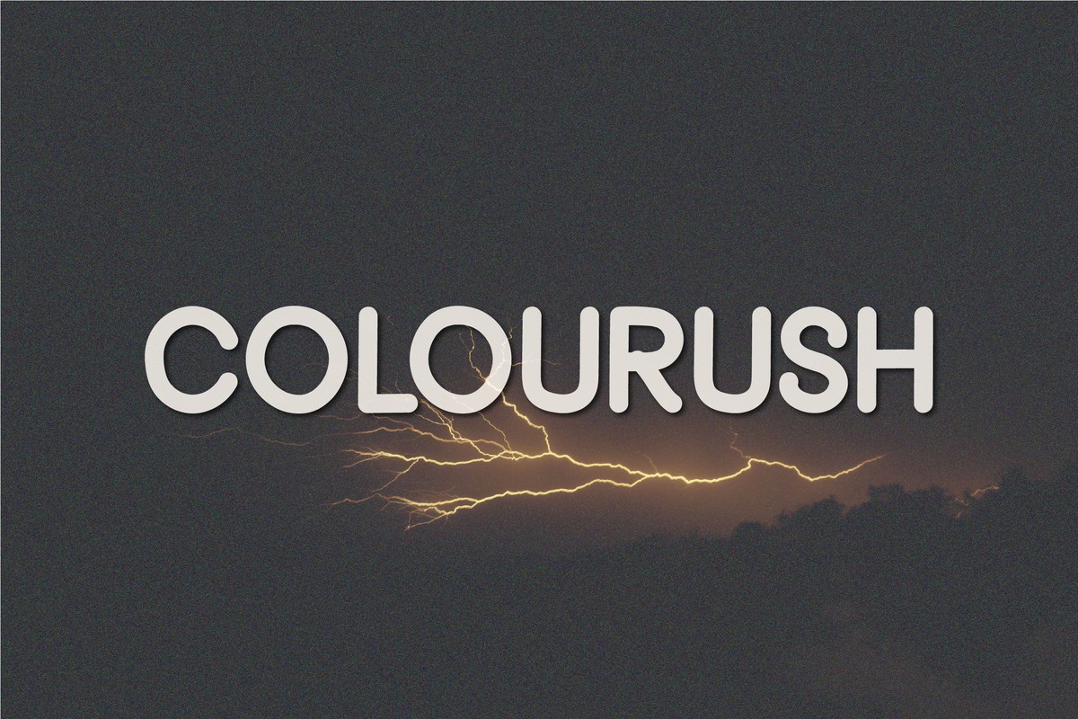 Schriftart Colourush