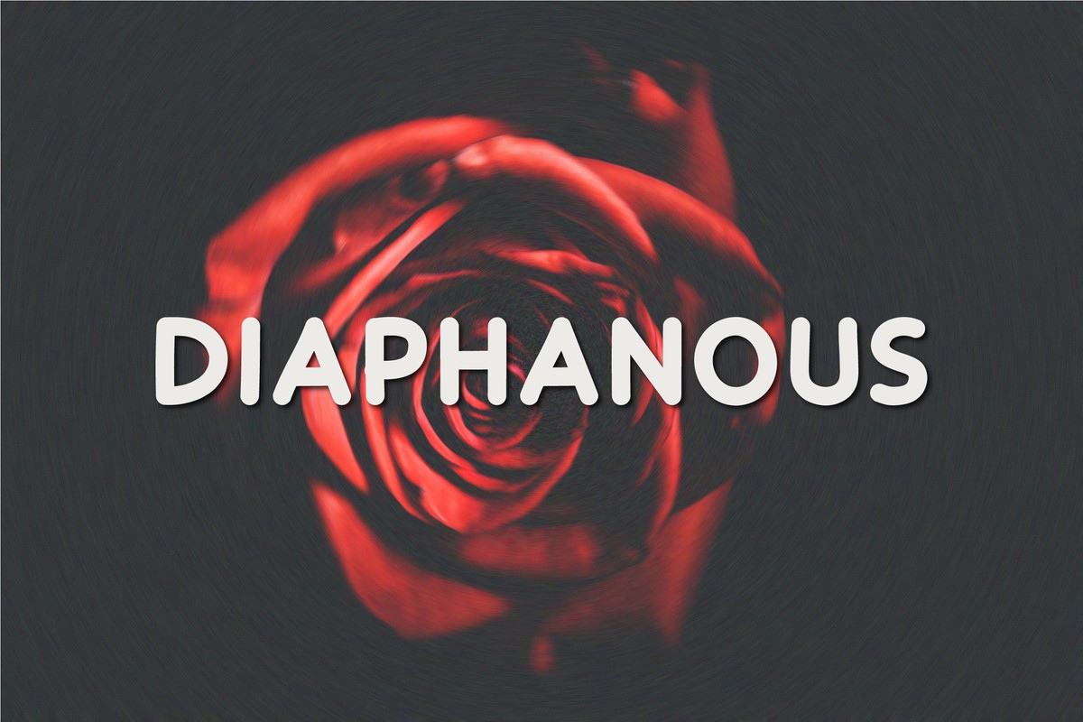 Schriftart Diaphanous